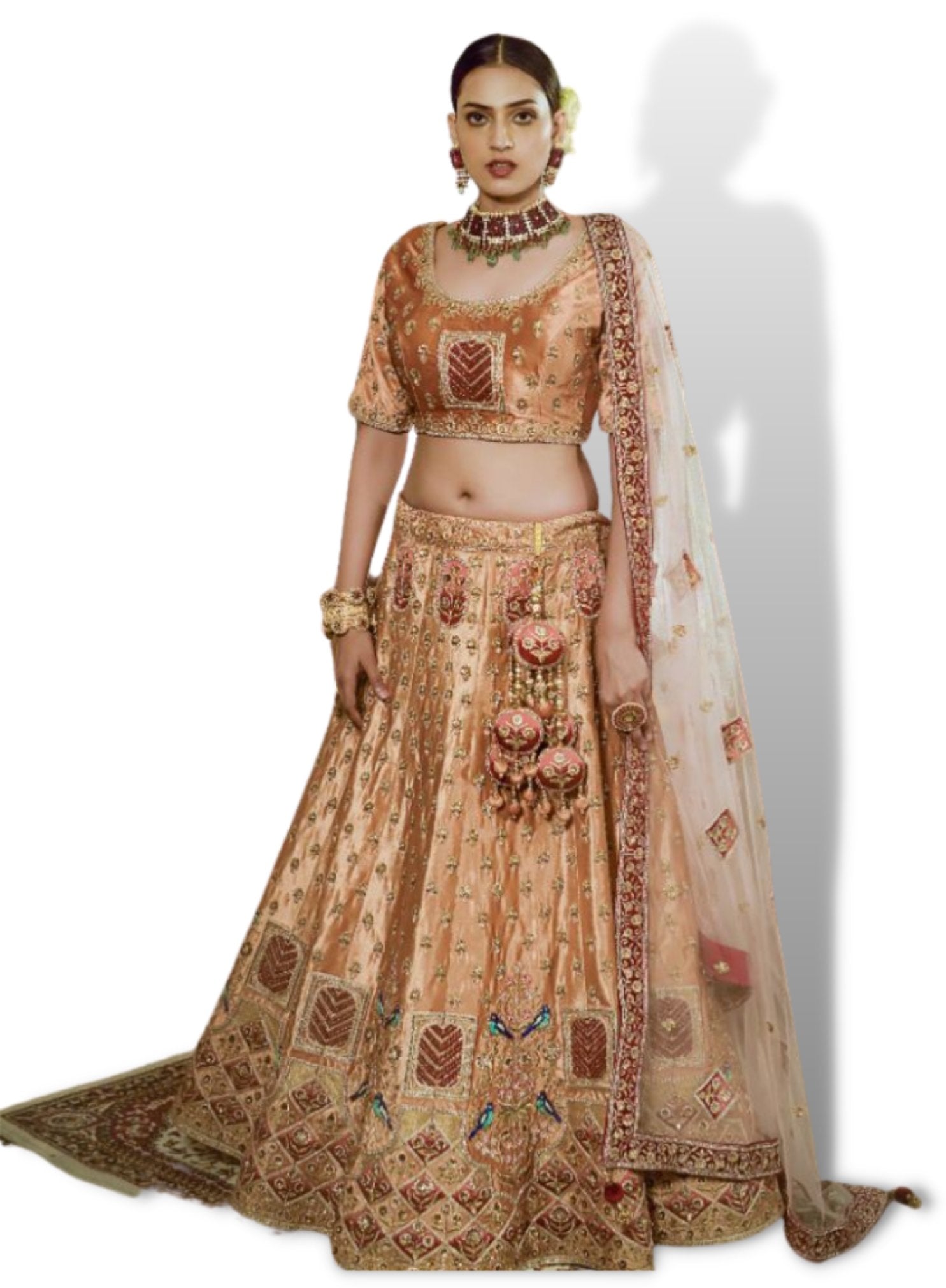 Mono Satin silk embroidered work 3 Meter Flare (12 Kali) Lehenga with  Cancan & Canvas Patta – Prititrendz